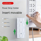 5-Pack Wall-Mounted Power Strip Holders | No-Drill, Removable Organisers for Routers, Remotes & Devices