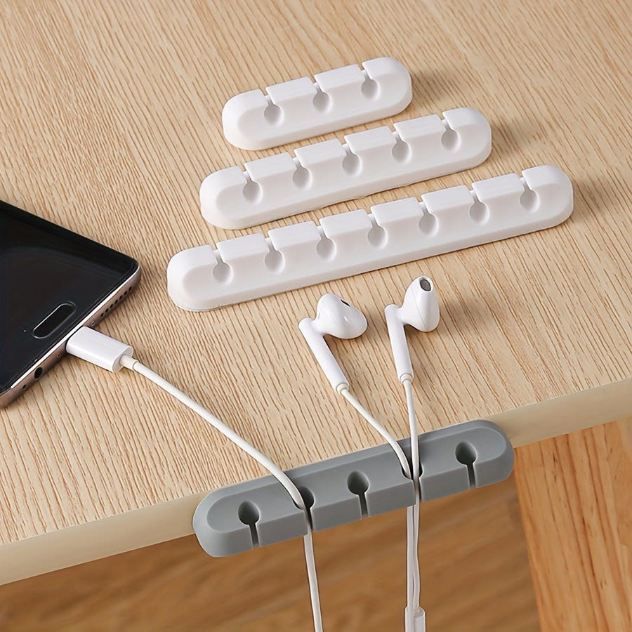 Premium PE Desktop Cable Organizer | Durable Cord Management for USB-C, HDMI & LAN