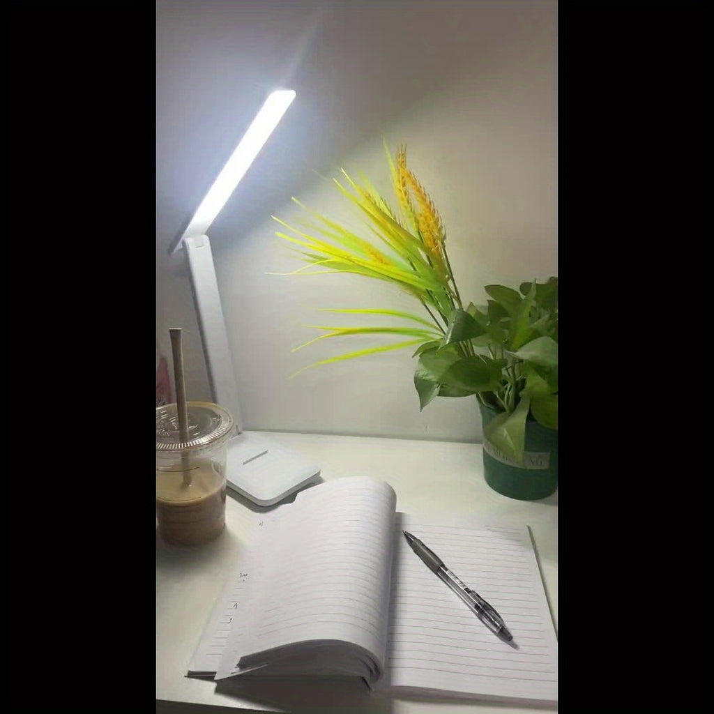 USB LED Desk Lamp | Touch Dimmable with Phone Holder & Eye-Care Light