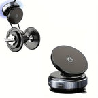 Vacuum Suction Cup Phone Holder | 360° Rotatable | Magnetic | Dual-Sided | Adhesive-Free | For Cars and Home | Multipurpose