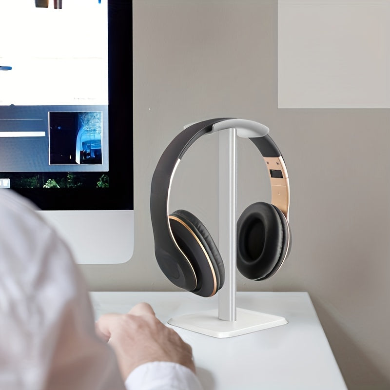 Premium Metal Headphone Stand | Detachable Display & Storage for Gaming Earphones | Square Base Design