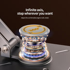 Adjustable Rotating Tablet & Phone Stand | Universal Foldable Desktop Holder for iPad & Smartphones (Gold)