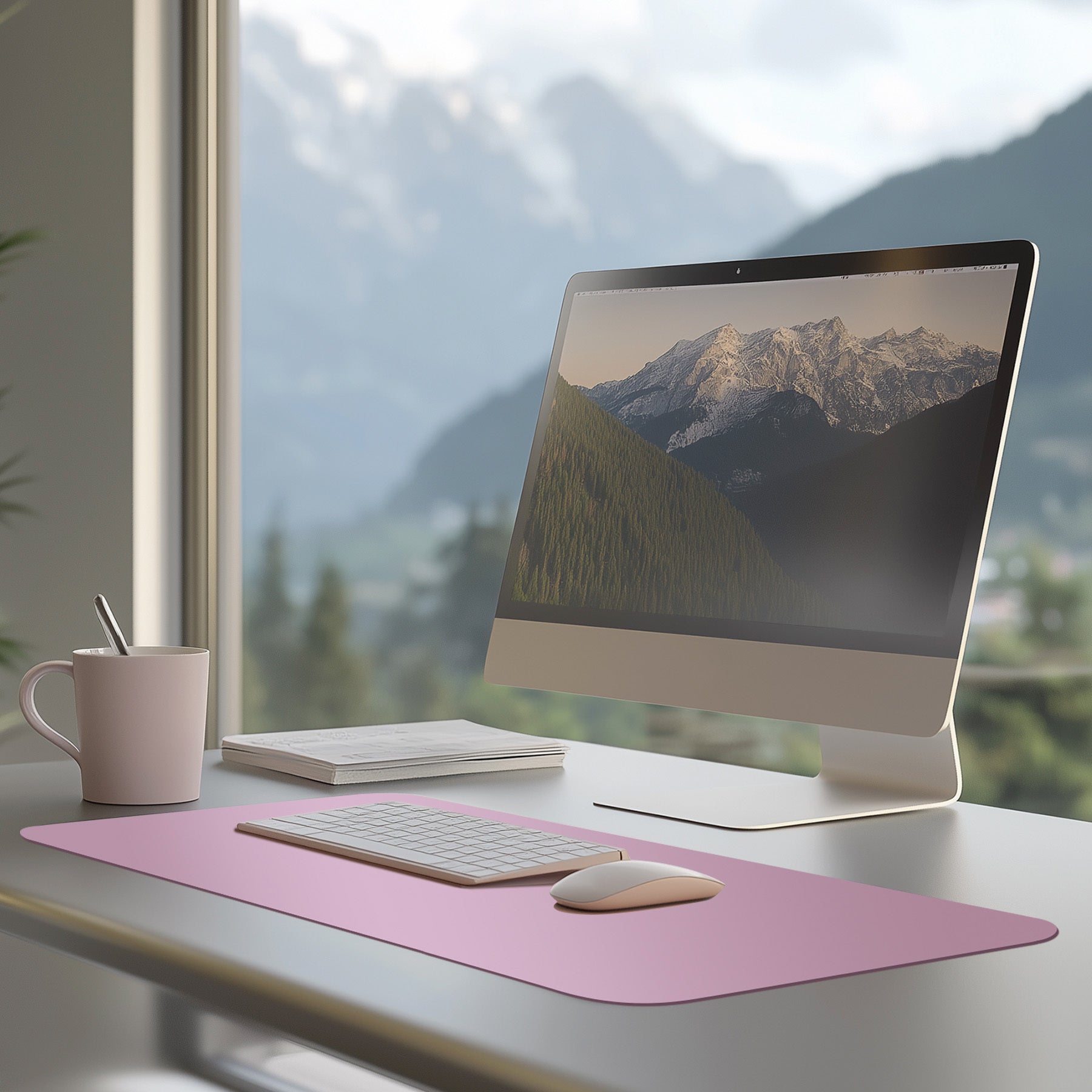 Premium | Black Faux Leather Desk Mat | Large Mouse Pad for Office & Home | Multiple Sizes Available