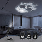 Skull LED Night Light | 360° Rotating USB Halloween Lamp with Interchangeable Faces | Projection Lamp