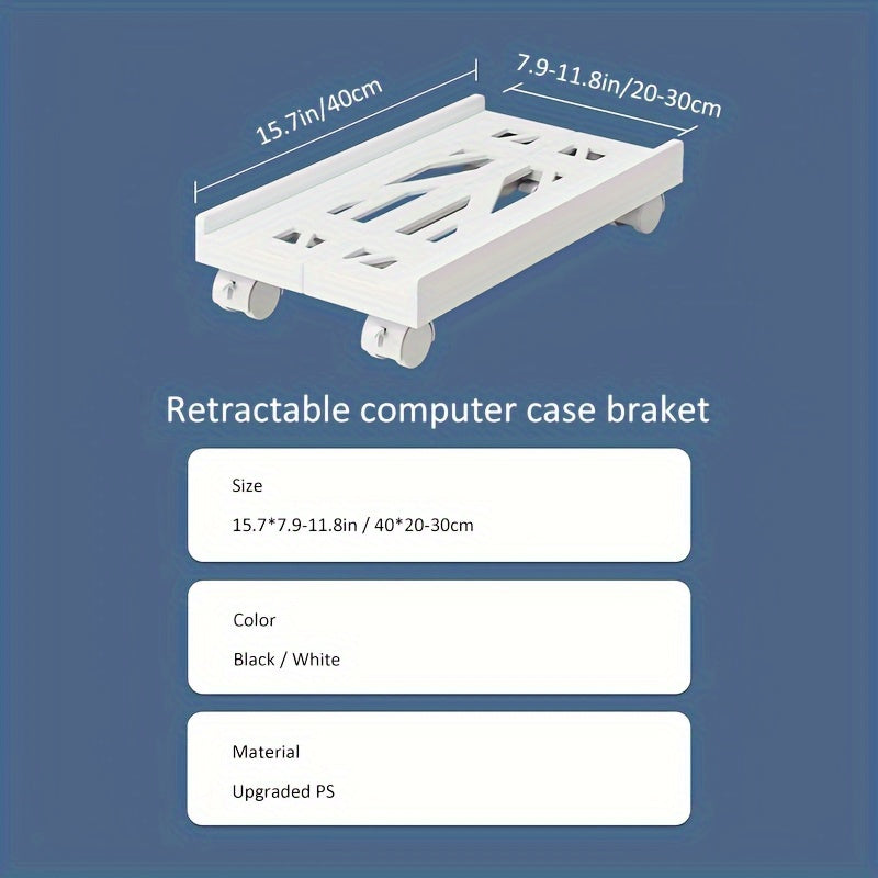 Adjustable Laptop Stand Tray | 360° Rotating Base | Portable Holder for PCs & Printers
