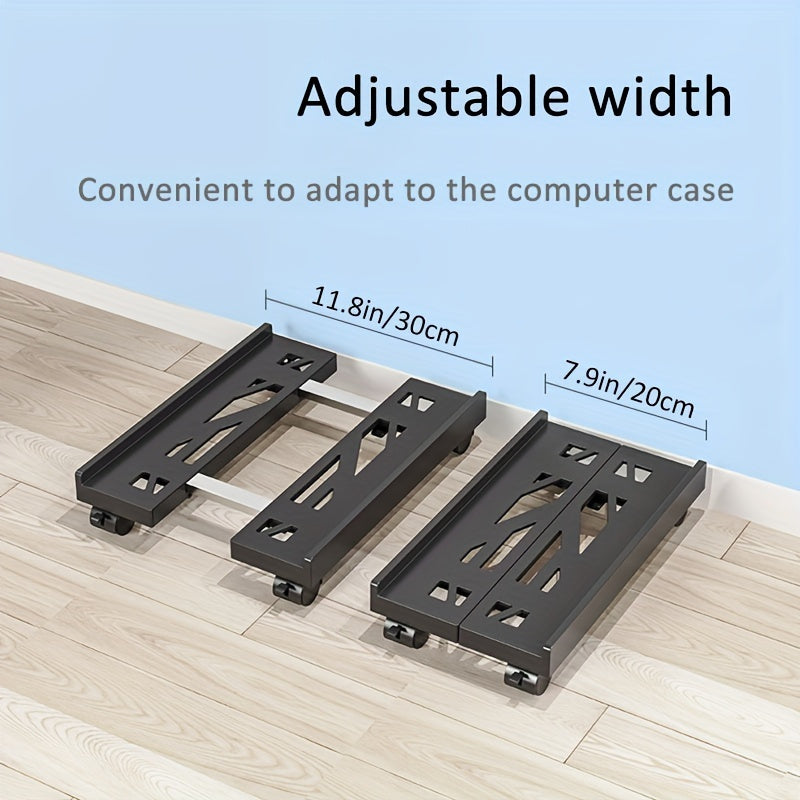 Adjustable Laptop Stand Tray | 360° Rotating Base | Portable Holder for PCs & Printers