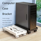 Adjustable Laptop Stand Tray | 360° Rotating Base | Portable Holder for PCs & Printers