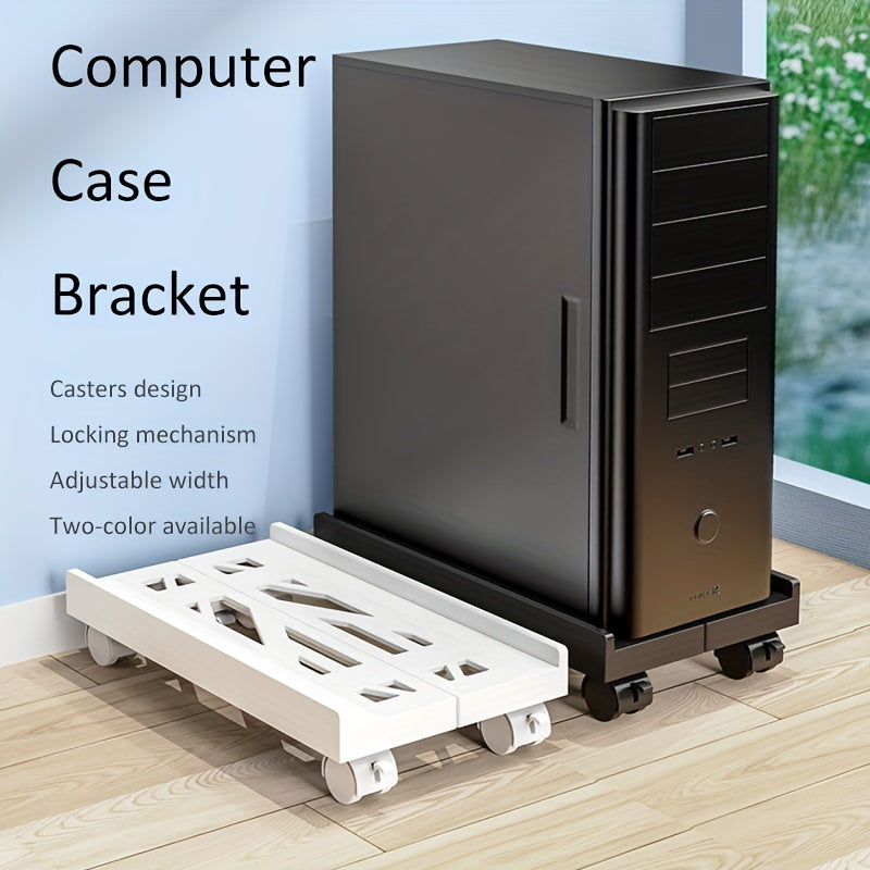 Adjustable Laptop Stand Tray | 360° Rotating Base | Portable Holder for PCs & Printers