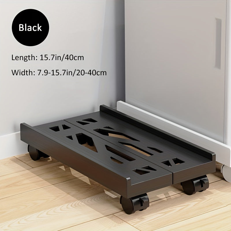 Adjustable Laptop Stand Tray | 360° Rotating Base | Portable Holder for PCs & Printers