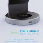3-in-1 Magnetic Wireless Charger Stand | Fast Charging for iPhone, Apple Watch & AirPods