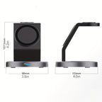 3-in-1 Magnetic Wireless Charger Stand | Fast Charging for iPhone, Apple Watch & AirPods