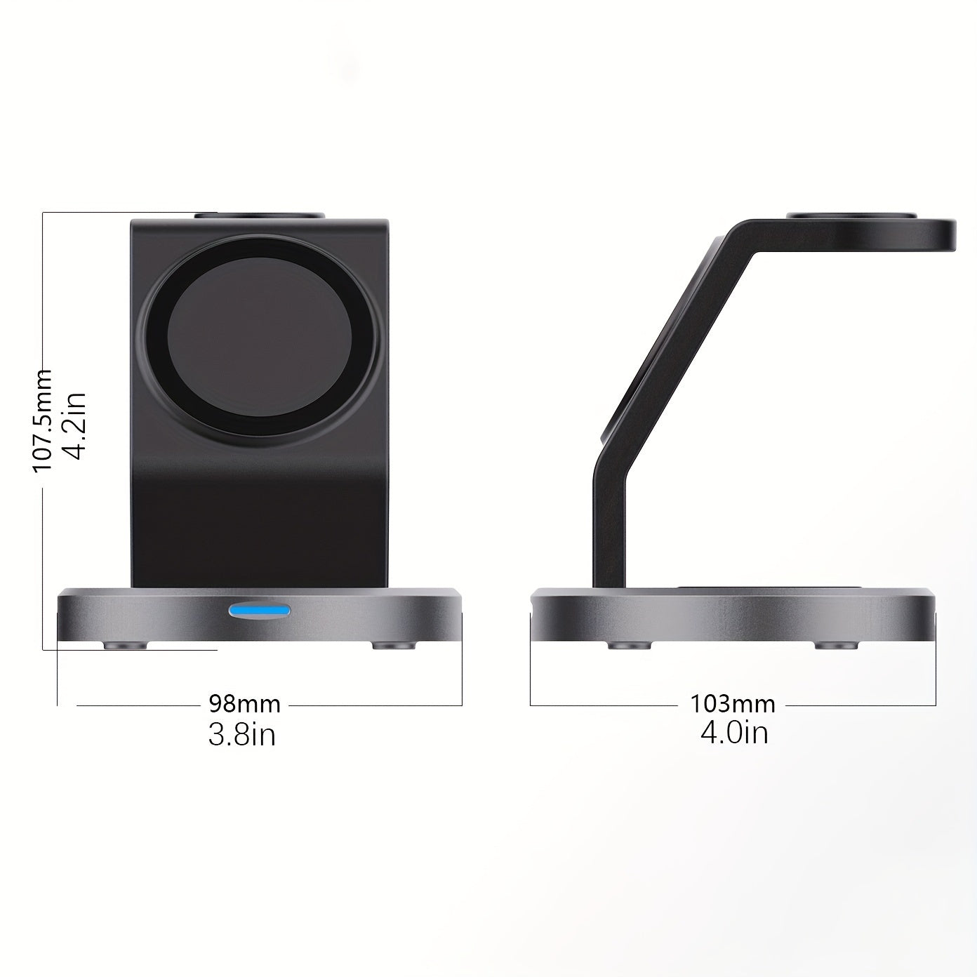3-in-1 Magnetic Wireless Charger Stand | Fast Charging for iPhone, Apple Watch & AirPods