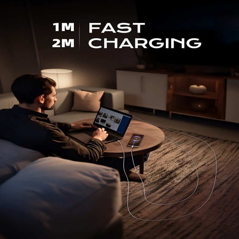 240W USB-C PD Fast Charging Cable | Nylon Braided | 3.3ft/6.6ft for MacBook, iPhone 15, Samsung | Multipurpose