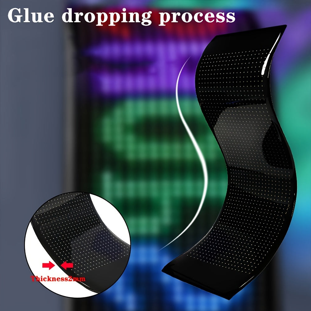 Flexible LED Pixel Display | Programmable RGB Night Light with App Control for Wall, Desk, Gaming & Decor