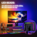 3-in-1 RGB Ambient Display Light | For 24-Inch Monitor | Creative Ambient Lighting for Gaming and Workspace