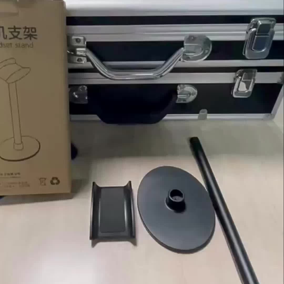 Premium Metal Headphone Stand | Detachable Display & Storage for Gaming Earphones | Square Base Design