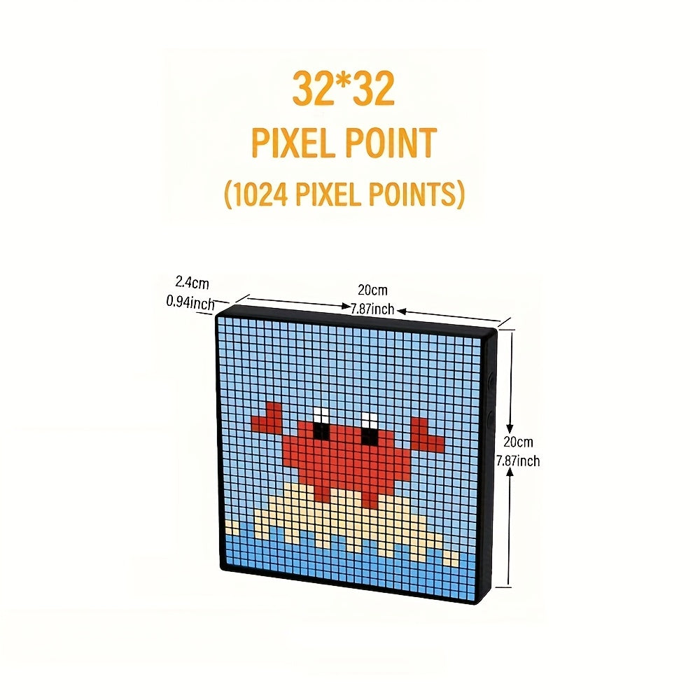 App-Controlled LED Pixel Art Display | USB Light for Wall, Desk, or Gaming Decor