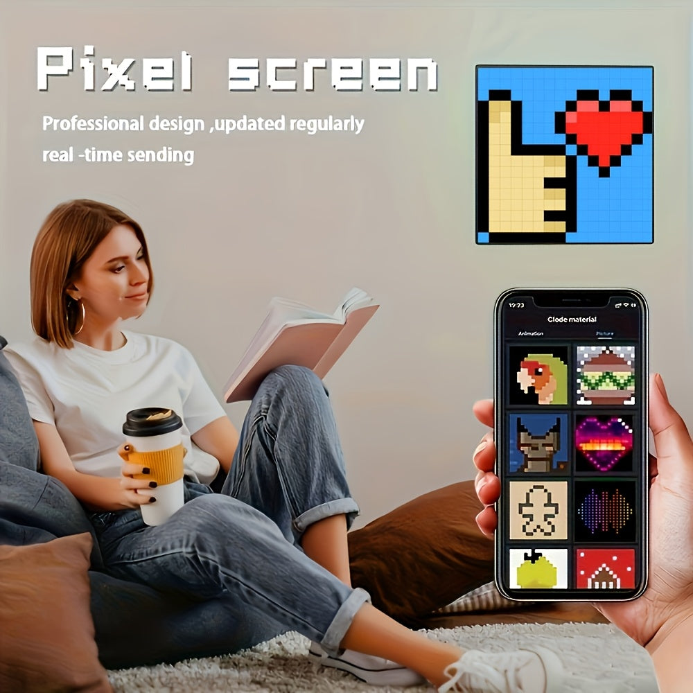 App-Controlled LED Pixel Art Display | USB Light for Wall, Desk, or Gaming Decor