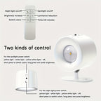 2-Pack LED Wall Sconces with Remote | USB Rechargeable, Touch & Motion Sensor, 360° Rotatable Dimmable Lamps