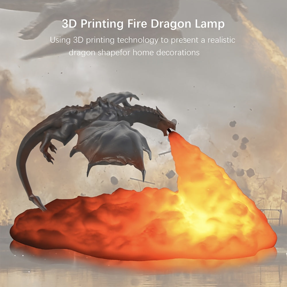 3D Dragon Night Light | LED Anime Lamp for Bedroom Ambiance & Gift Ideas | Home Decor