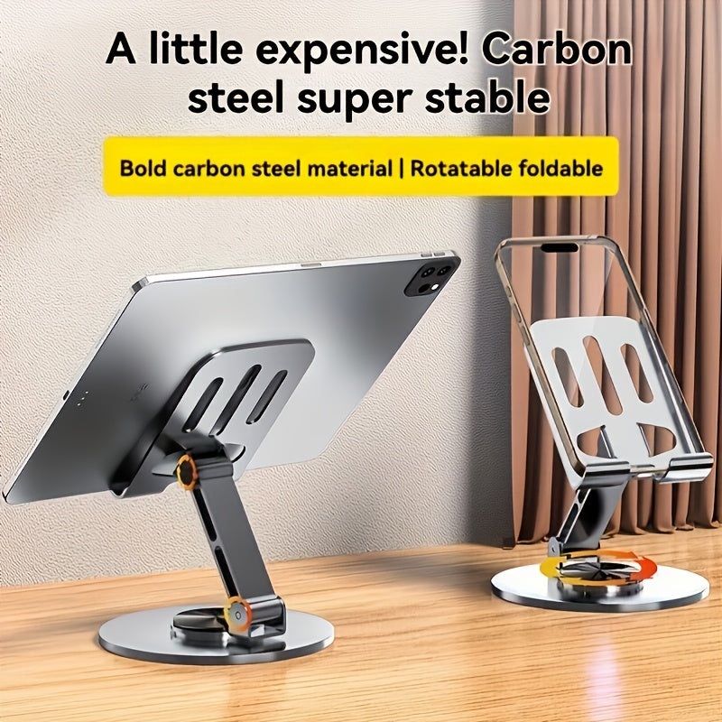 Metal 360° Rotatable Phone Holder | Foldable and Adjustable | For Desktop | Live Streaming | Development