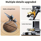 Carbon Steel Phone & Tablet Stand | Foldable | Adjustable | 360° Rotation
