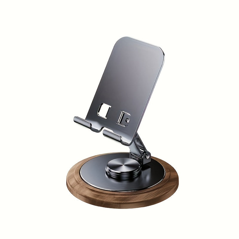 Carbon Steel Phone & Tablet Stand | Foldable | Adjustable | 360° Rotation