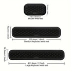 Memory Foam Keyboard & Mouse Wrist Rest Set | Ergonomic Cushion Pads for Comfortable Typing