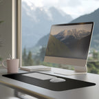 Premium | Black Faux Leather Desk Mat | Large Mouse Pad for Office & Home | Multiple Sizes Available