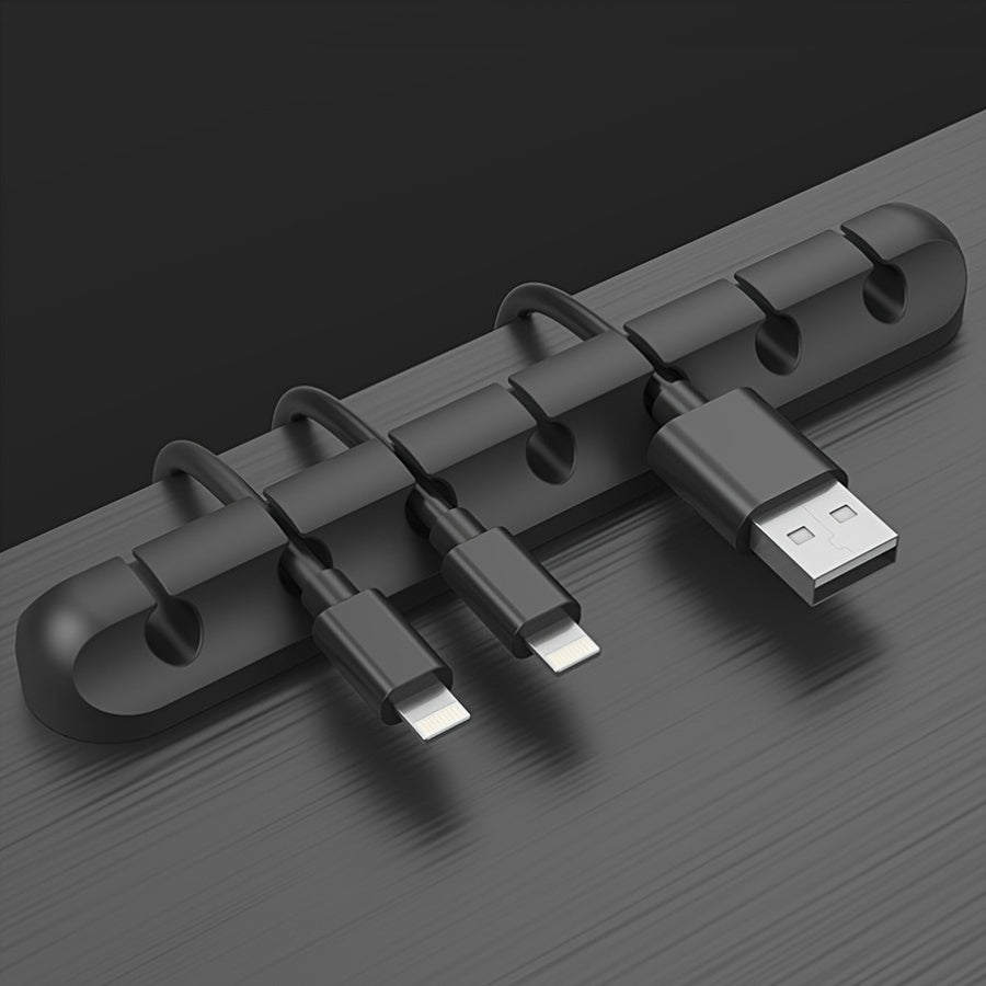 Premium PE Desktop Cable Organizer | Durable Cord Management for USB-C, HDMI & LAN