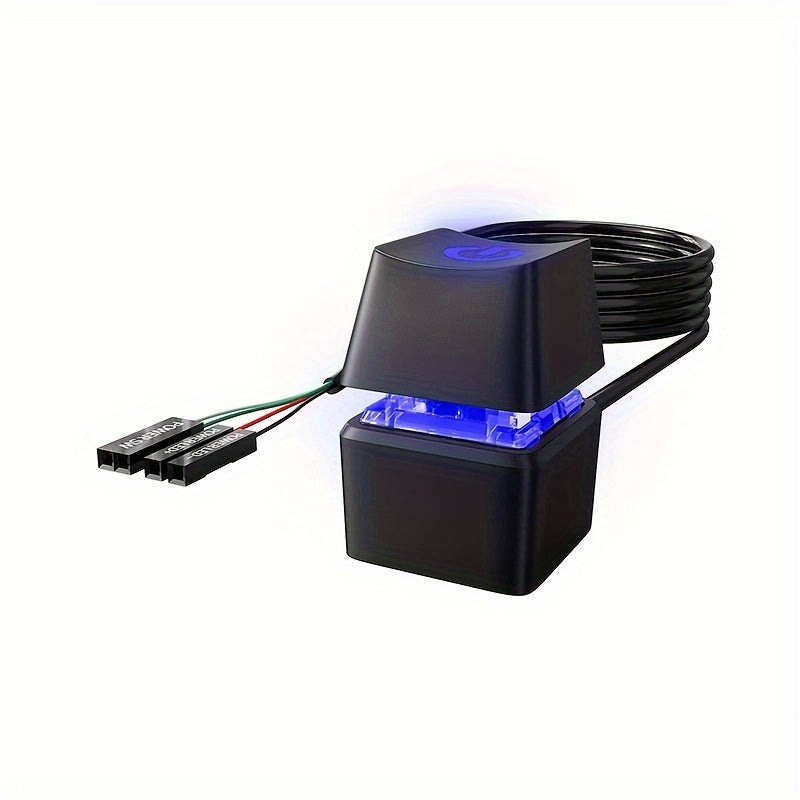External Desktop Power Switch | PC Start Button with Extension Cord