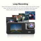 1080P Dual Dash Cam | Front & Inside Car Camera with 170° Wide Angle, Night Vision, 24h Parking Monitor, Loop Recording & G-Sensor