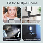 Rechargeable LED Clip Light | Adjustable 3000K-6000K | For Selfies, Video & Studio