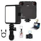 Rechargeable LED Clip Light | Adjustable 3000K-6000K | For Selfies, Video & Studio