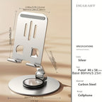 Metal 360° Rotatable Phone Holder | Foldable and Adjustable | For Desktop | Live Streaming | Development