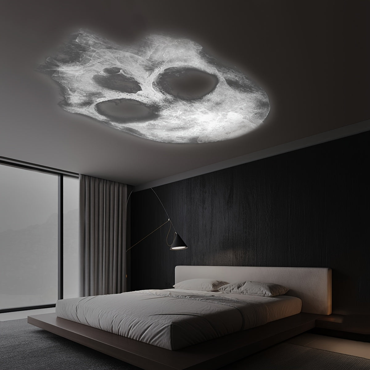 Skull LED Night Light | 360° Rotating USB Halloween Lamp with Interchangeable Faces | Projection Lamp
