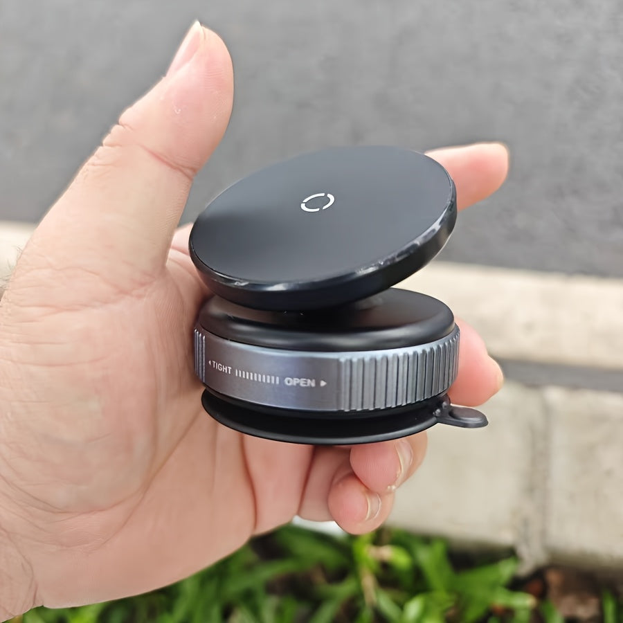 Vacuum Suction Cup Phone Holder | 360° Rotatable | Magnetic | Dual-Sided | Adhesive-Free | For Cars and Home | Multipurpose