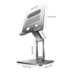Adjustable Rotating Tablet & Phone Stand | Universal Foldable Desktop Holder for iPad & Smartphones (Gold)