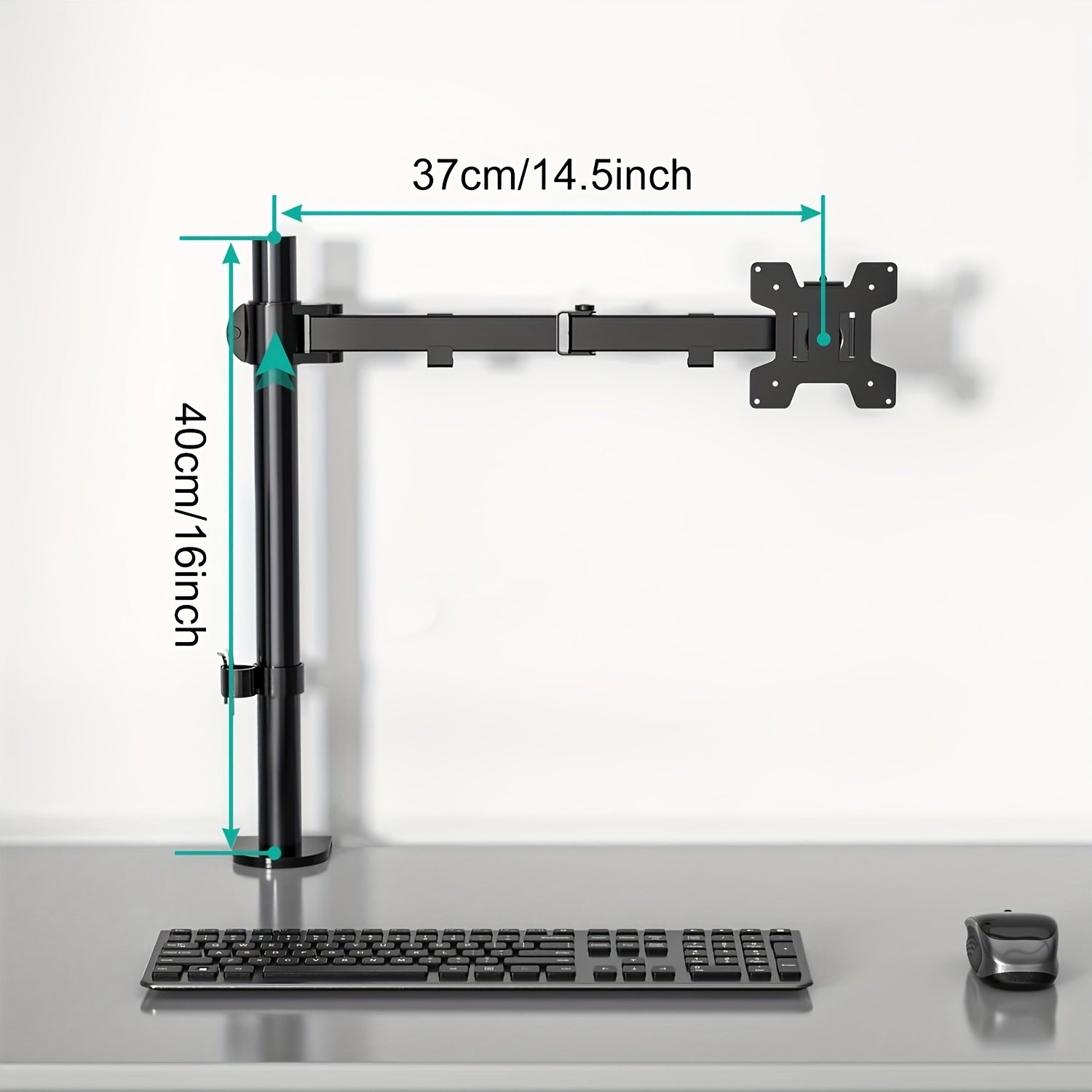 Ergonomic Dual Monitor Stand | For Two 13-32 inch Screens | Holds Up to 22lbs per Screen | 360° Rotation With Cable Organizer