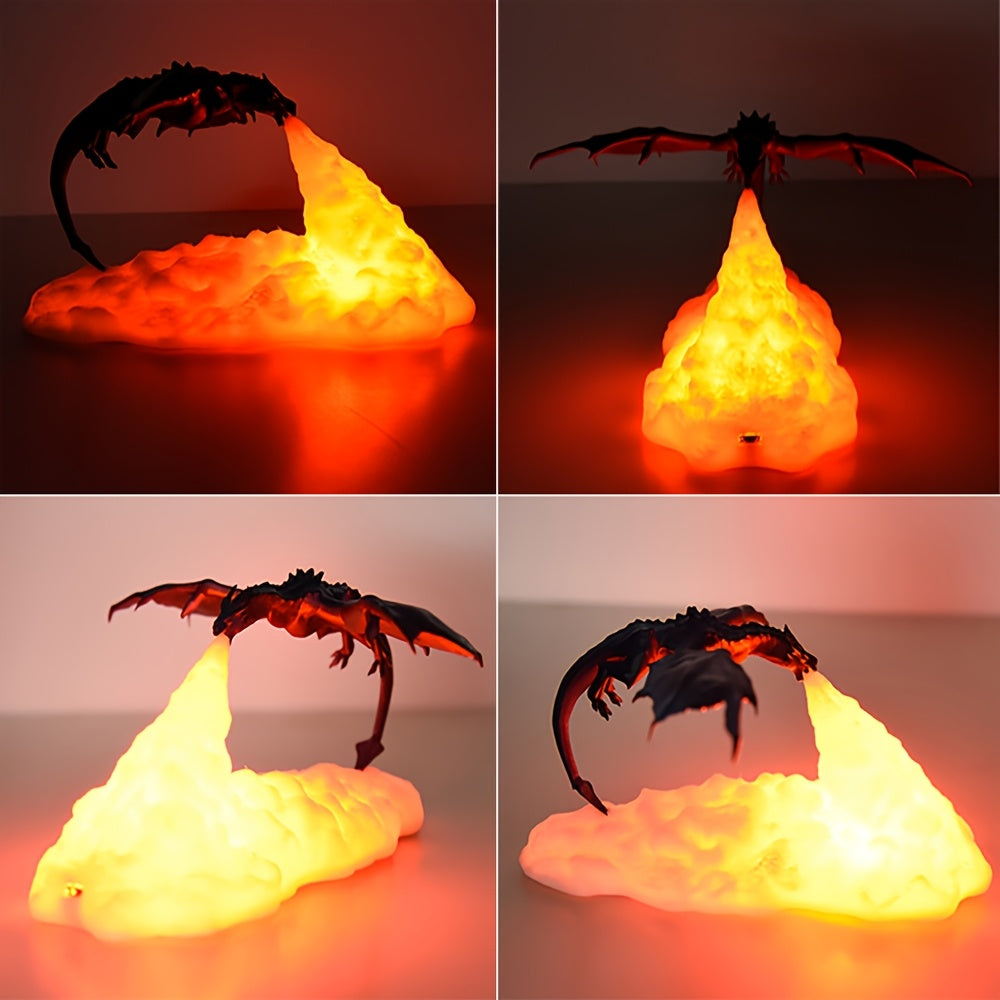 3D Dragon Night Light | LED Anime Lamp for Bedroom Ambiance & Gift Ideas | Home Decor