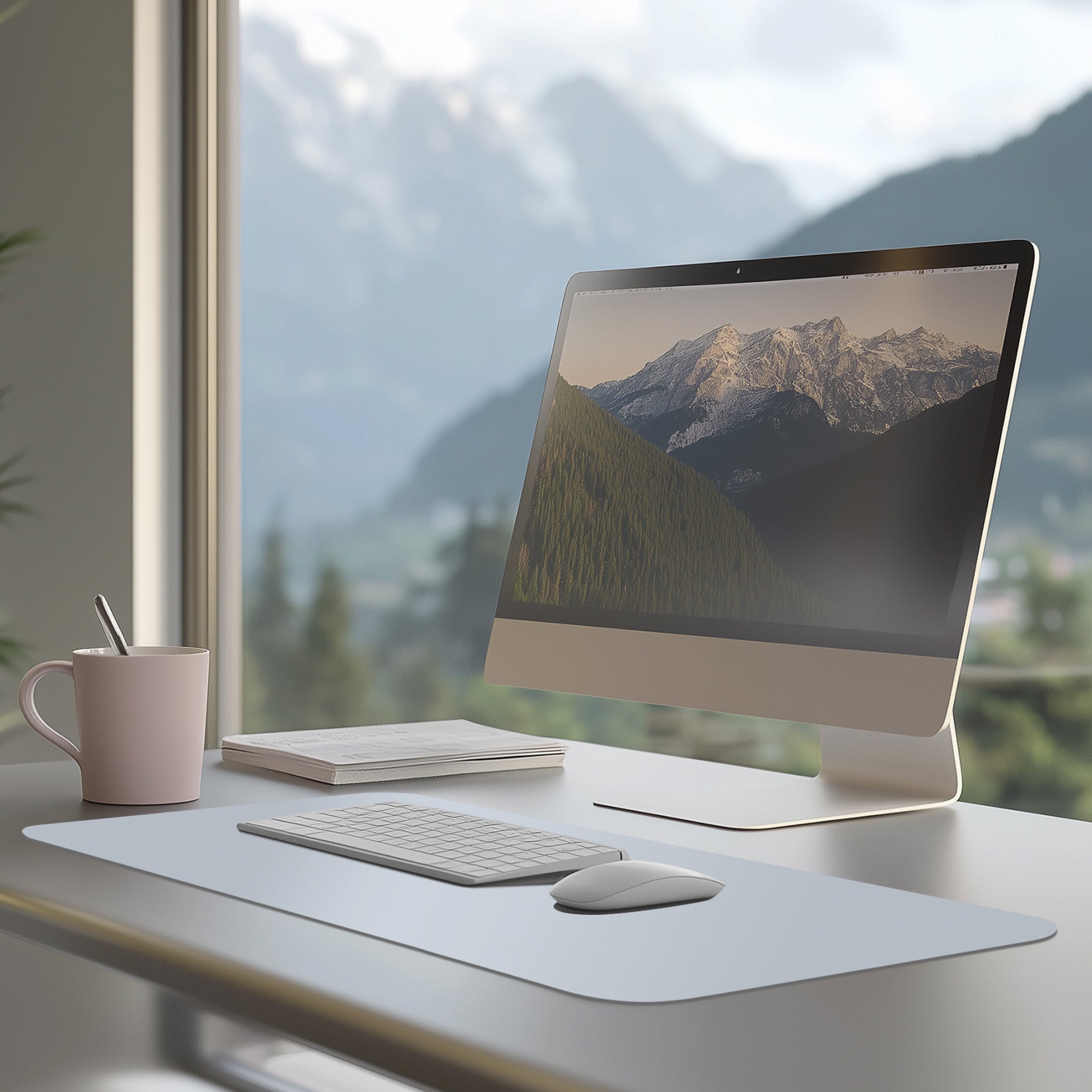 Premium | Black Faux Leather Desk Mat | Large Mouse Pad for Office & Home | Multiple Sizes Available