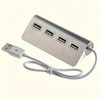 VVIA 4-Port USB 3.0 Aluminium Hub | High-Speed USB Powered Expander for PC & Laptop