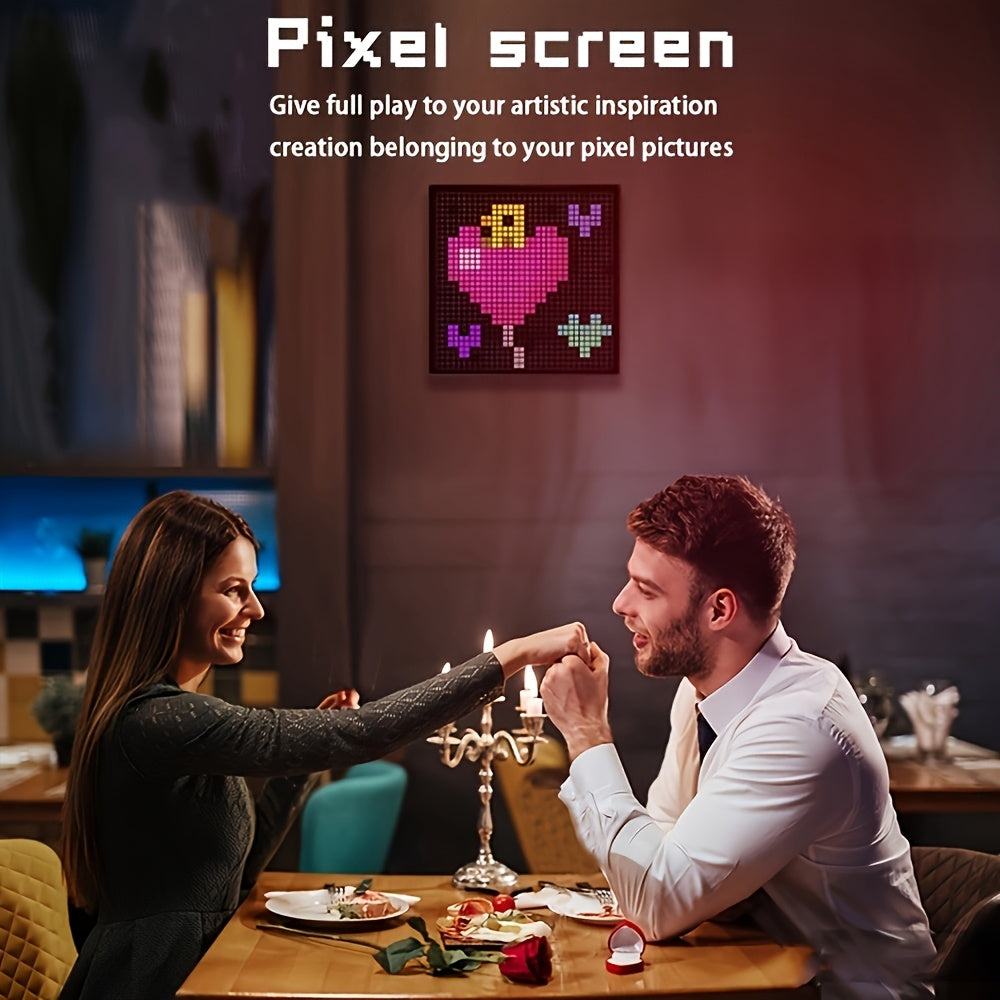 App-Controlled LED Pixel Art Display | USB Light for Wall, Desk, or Gaming Decor
