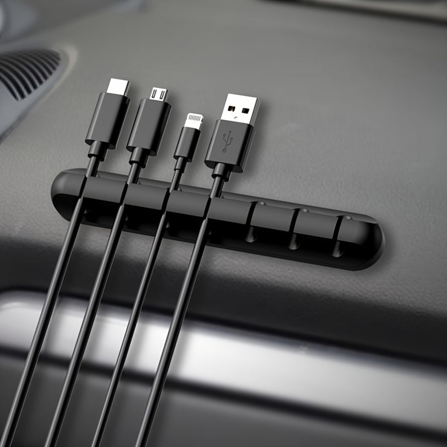 Premium PE Desktop Cable Organizer | Durable Cord Management for USB-C, HDMI & LAN
