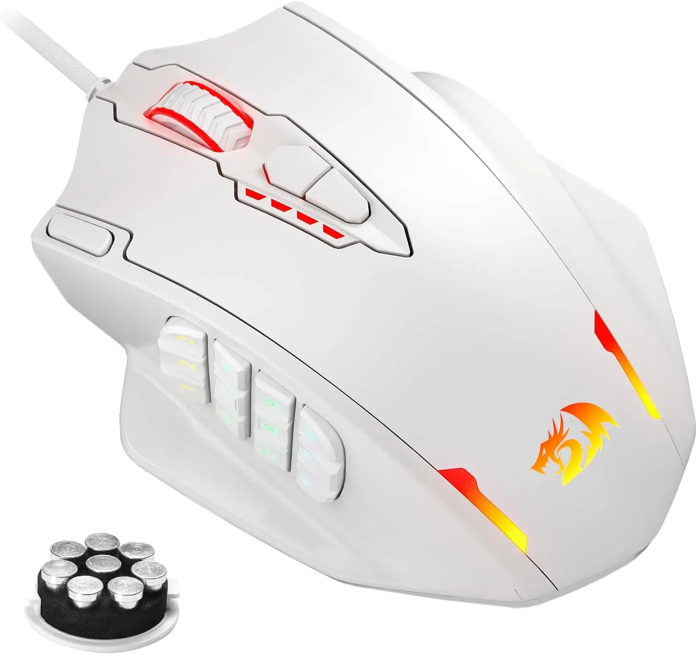 Redragon M908 Gaming Mouse 18 Programmable Mouse Buttons 12400 DPI