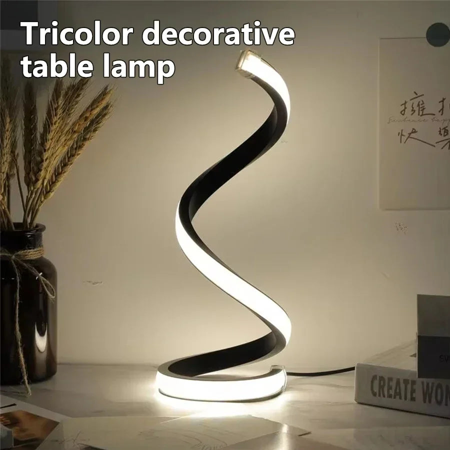 Modern Minimalist Spiral Desk Lamp