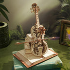 ROBOTIME 3D Wooden Puzzle | ROKR Funny Magic Cello Mechanical Music Instrument Creative Toys for Child  AMK63