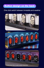 RGB Nixie Tube Clock with IPS Display – Unique Desktop & Gaming Room Decor