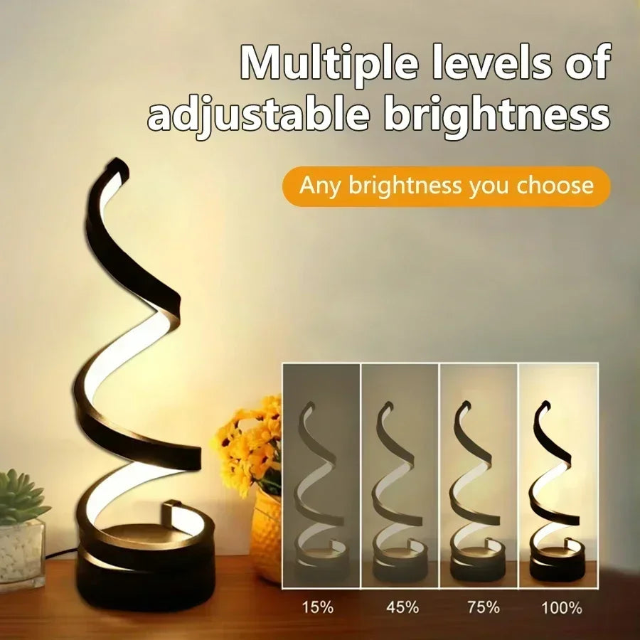 Modern Minimalist Spiral Desk Lamp