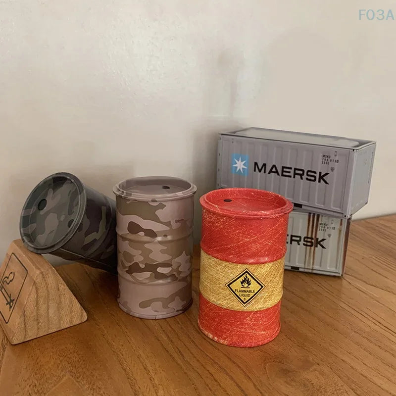 Mini Oil Drum Model | 1 Pc | Workspace Decoration